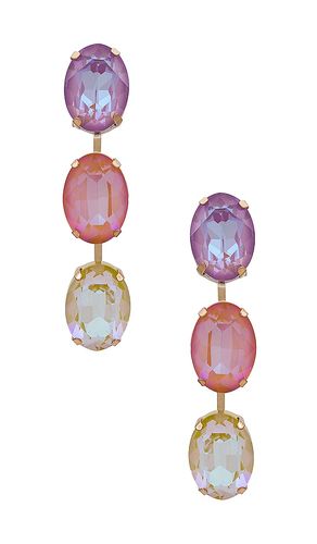 Pendientes triple gem en color rosado talla all en & - Pink. Talla all - Anton Heunis - Modalova