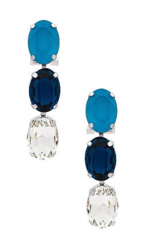 Triple oval cluster in color blue size all in & - Blue. Size all - Anton Heunis - Modalova