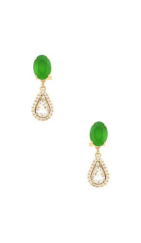 Small drop earrings in color green size all in & - Green. Size all - Anton Heunis - Modalova
