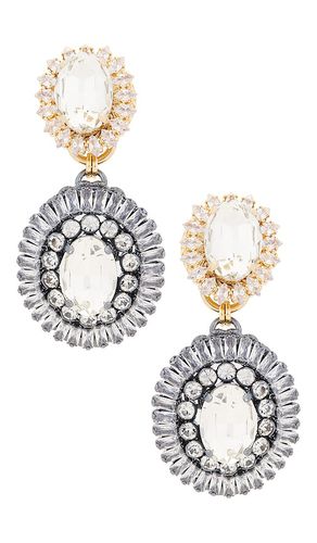 Oval disc chandelier earrings in color metallic ,metallic silver size all in & - Metallic ,M - Anton Heunis - Modalova