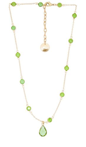 Short crystal chain with drop pendant in color green size all in & - Green. Size all - Anton Heunis - Modalova