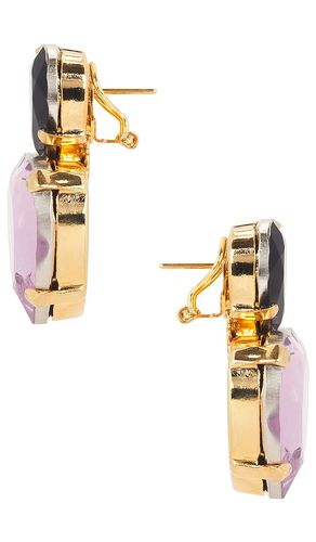 Omega Clasp Double Heart Stud Earrings in - Anton Heunis - Modalova