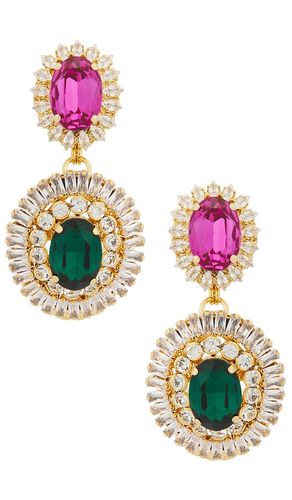 Omega Clasp Oval Disc Chandeliers Earrings in - Anton Heunis - Modalova