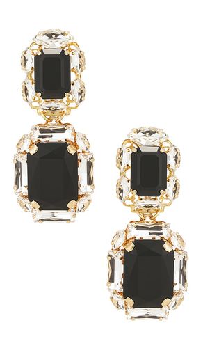 Pendientes largos omega en color negro talla all - Anton Heunis - Modalova