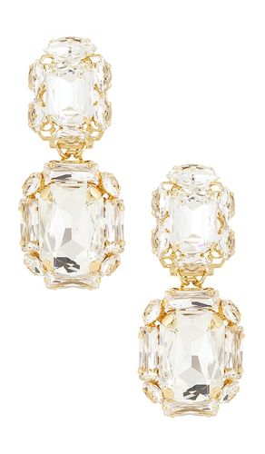 Pendientes largos omega en color oro metálico talla all - Anton Heunis - Modalova