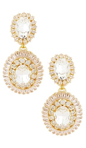 Pendientes largos omega en color oro metálico talla all - Anton Heunis - Modalova