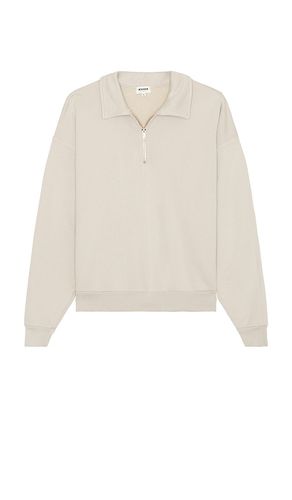 Claude Supima Quarter Zip Sweatshirt in Grey. - size L (also in M, S, XL/1X) - Asher - Modalova
