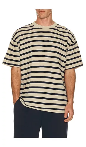 Enzo Striped Tee in Cream. - size L (also in M, S, XL/1X) - Asher - Modalova