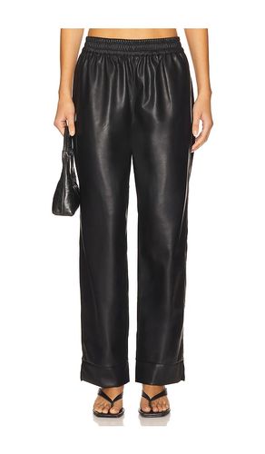 Jada Vegan Leather Pant in Black. - size L (also in M, S, XL, XS) - Araminta James - Modalova