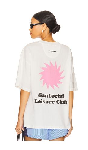 Jersey Santorini Oversized Tee in Ivory. - size L (also in M, S, XL, XS) - Araminta James - Modalova