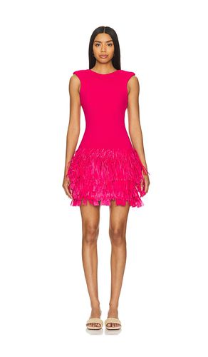 Rushed Fringe Knit Mini Dress in Fuchsia. - size S (also in XS) - Aje - Modalova