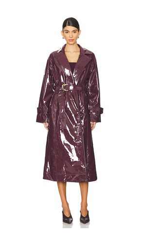 Verve Trench Coat in Wine. - size M (also in S) - Aje - Modalova