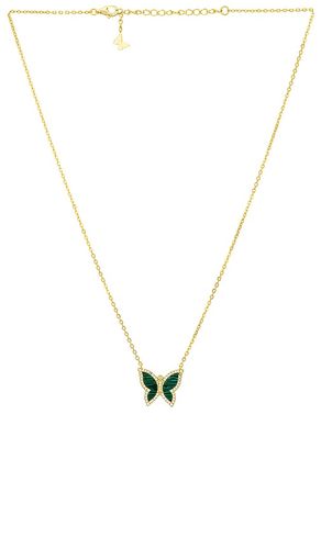 Collar pav? gemstone butterly en color oro metálico talla all en - Metallic Gold. Talla all - By Adina Eden - Modalova