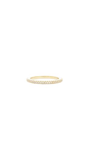 Micro Pav? Thin Eternity Band Ring in Metallic . - size 5 (also in 6, 7, 8) - By Adina Eden - Modalova