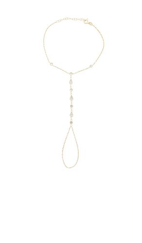 Cz Multi-shape Stone Hand Chain Bracelet in - By Adina Eden - Modalova