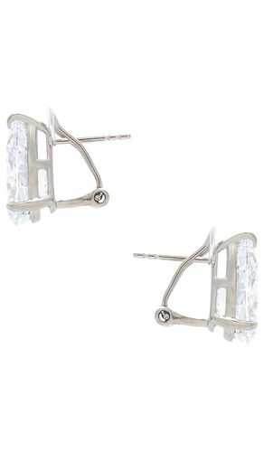 Cz Fancy Pear Stud Earring in - By Adina Eden - Modalova