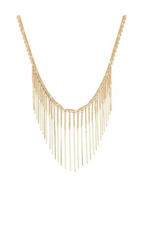 Cascading Fringe Statement Necklace in - By Adina Eden - Modalova