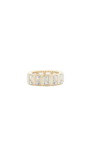 Bezel Set Emerald Eternity Ring in . Size 6. Also in 7, 8 - By Adina Eden - Modalova