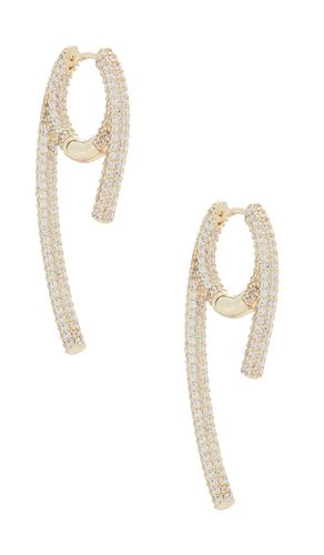 Pendientes de abrazos pave en color oro metálico talla all - By Adina Eden - Modalova