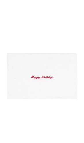 Funda de almohada de felices fiestas happy holidays pillowcase en color blanco talla all - Abbode - Modalova