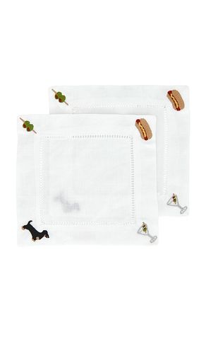 Servilletas tinis & weenies tinis & weenies napkin en color blanco talla all - Abbode - Modalova