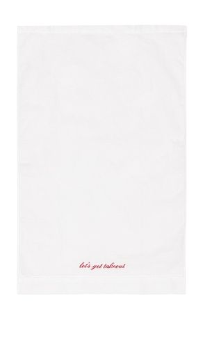 Paño de cocina ‘let’s get takeout let?s get takeout tea towel en color blanco talla all - Abbode - Modalova