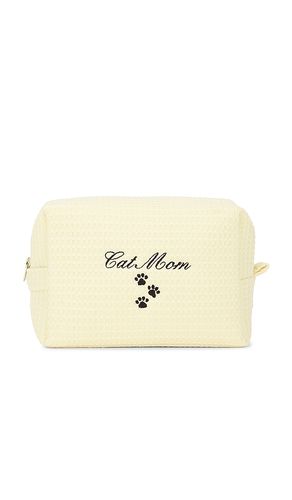 Bolsa de gofres de mamá gata cat mom waffle pouch en color amarillo talla all - Abbode - Modalova