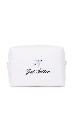Neceser waffle estilo jet-set jet setter waffle pouch en color blanco talla all - Abbode - Modalova