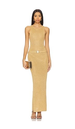 Natalia Belted Dress in Metallic Gold. - size M (also in L, S, XS) - Asta Resort - Modalova