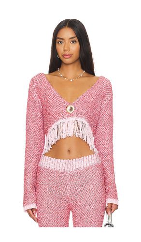 Grace Sequined Cardigan in Pink. - size S (also in XS) - Asta Resort - Modalova