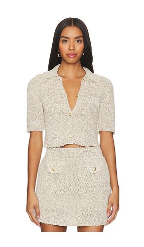 Morgan Polo Cardigan in Beige. - size L (also in S, XL, XS) - ASTA RESORT - Modalova