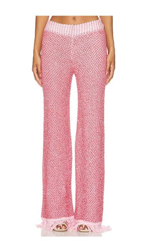 Grace Sequined Pant in Pink. - size L (also in M, S) - Asta Resort - Modalova