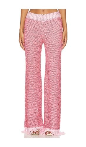 Grace Sequined Pant in Pink. - size L (also in M, XS) - Asta Resort - Modalova