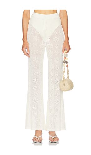 Delilah Crochet Pant in White. - size L (also in M, S, XS) - ASTA RESORT - Modalova