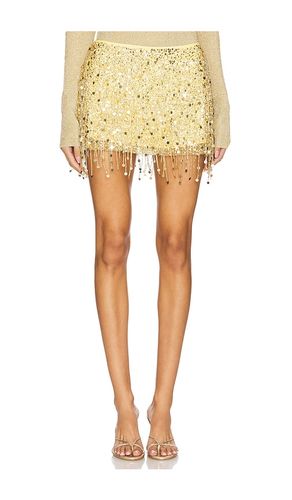 Yasmin Hand Beaded Mini Skirt in Metallic . - size M (also in S, XS) - Asta Resort - Modalova