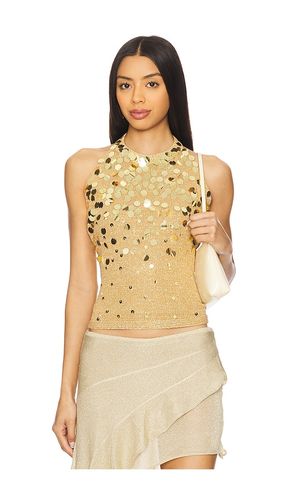 Alex Top in Metallic Gold. - size L (also in M, S, XS) - Asta Resort - Modalova