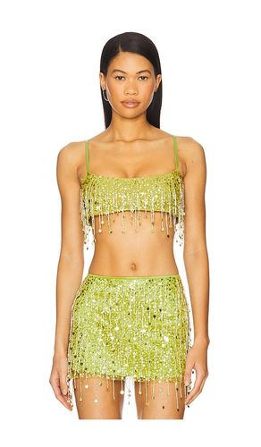 Yasmin Hand Beaded Bralette in Green. - size M (also in S, XS) - ASTA RESORT - Modalova