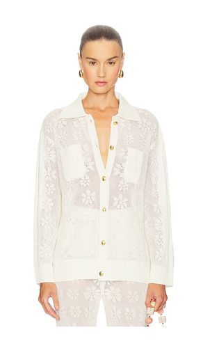 Delilah Crochet Shirt in White. - size L (also in M, S, XL, XS) - ASTA RESORT - Modalova