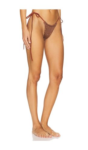 Lio Bikini Bottom in Cocoa Sequin in Brown. - size L (also in XL) - ASTA RESORT - Modalova
