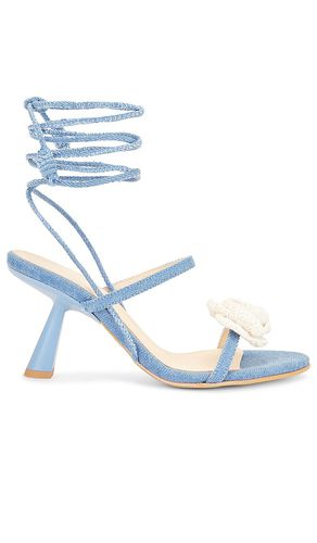 Kendra bloom denim sandal in color blue size 35 in - Blue. Size 35 (also in 36, 37, 38, 41) - ALOHAS - Modalova
