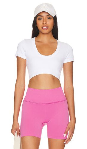 Seamless Ribbed Serene Short Sleeve Top in . Size XS - alo - Modalova