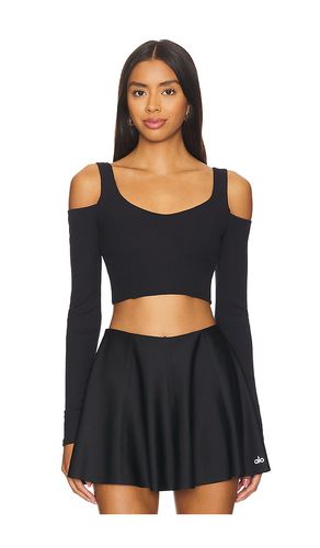 Ribbed Butterfly Cropped Long Sleeve in . Taglia S - alo - Modalova