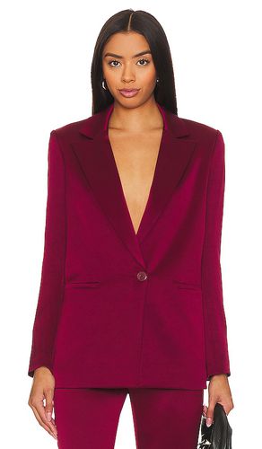 Denny Notch Collar Bf Blazer in Burgundy. - size 10 (also in 12) - Alice + Olivia - Modalova