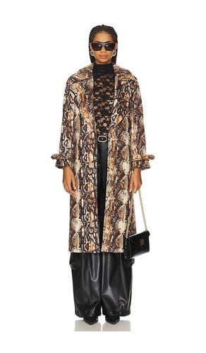 Nevada Drapey Mid Length Trench Coat in Brown. - size L (also in M, S, XS) - Alice + Olivia - Modalova