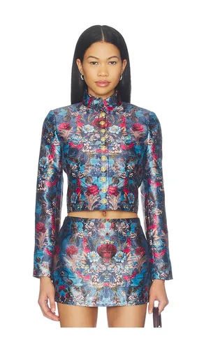Emerson Jacquard Military Jacket in . Size L. Also in M, S, XS - Alice + Olivia - Modalova