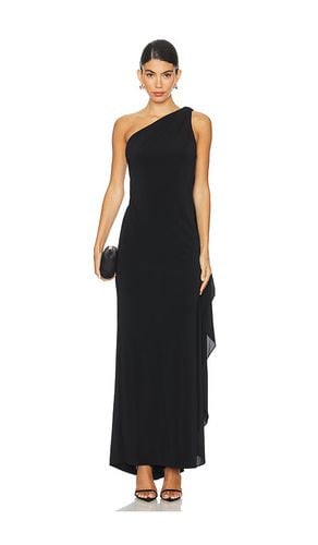 Maxivestido anja one shoulder draped en color talla 0 en - Black. Talla 0 (también en 2) - Alice + Olivia - Modalova