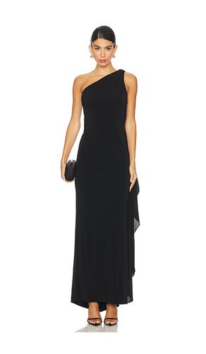 Maxivestido anja one shoulder draped en color talla 10 en - Black. Talla 10 (también en 2) - Alice + Olivia - Modalova