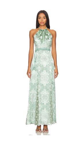 Danika Halter Maxi Dress With Belt in Teal. - size 0 (also in 10, 2, 4, 6, 8) - Alice + Olivia - Modalova