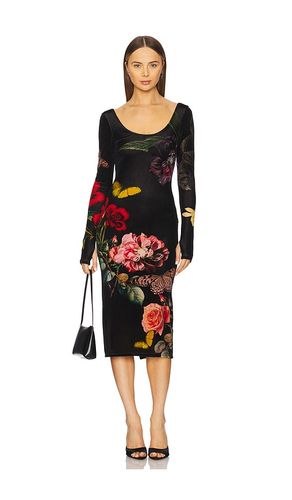 Delora Ankle Length Dress in Black. - size 0 (also in 4) - Alice + Olivia - Modalova