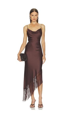 DRAPIERTES SLIP-KLEID MIT ASYMMETRISCHEM MIDIROCK UND FRANSEN HARMONY in . Größe 8. Also in 10 - Alice + Olivia - Modalova